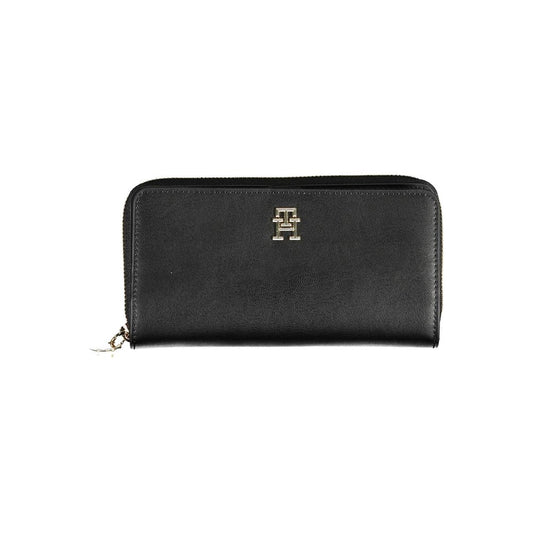 Tommy Hilfiger Nero Poliuretano Women Wallet - ClickThatClicks 