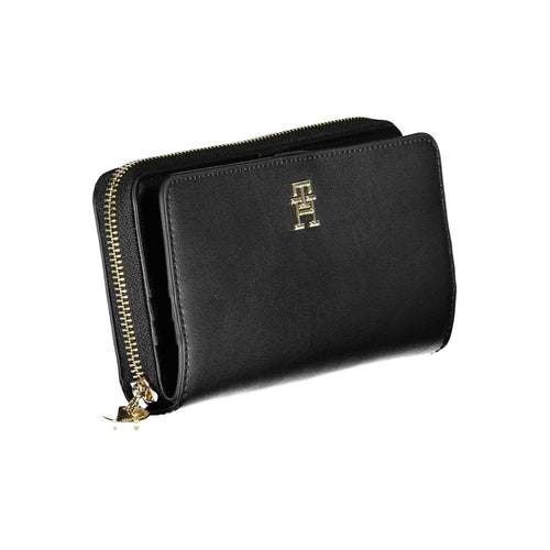 Tommy Hilfiger Nero Poliuretano Women Wallet - ClickThatClicks 
