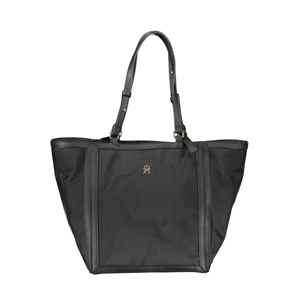 Tommy Hilfiger Black Polyester Women Handbag - ClickThatClicks 