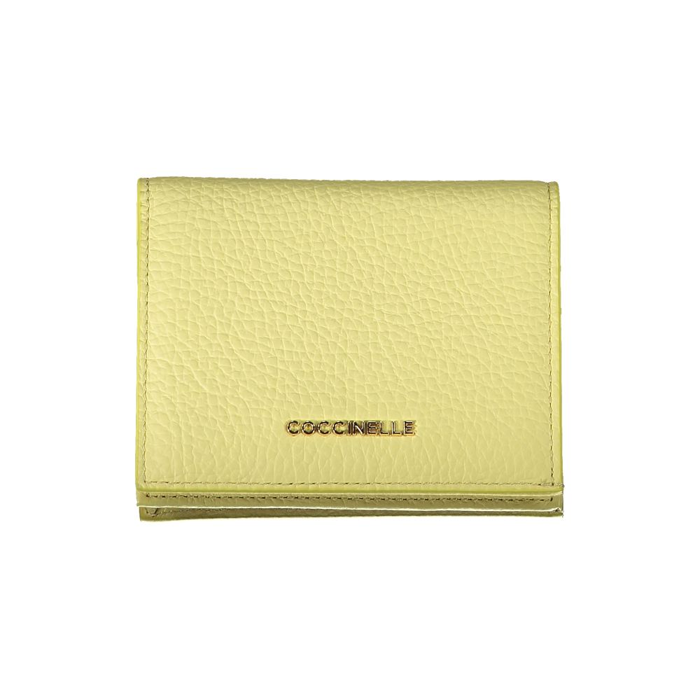 Coccinelle Giallo Leather Woman Wallet - ClickThatClicks 