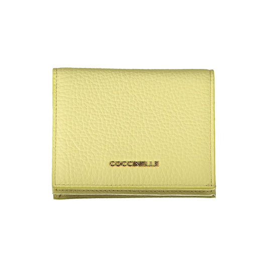 Coccinelle Giallo Leather Woman Wallet - ClickThatClicks 