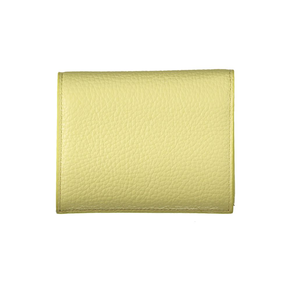 Coccinelle Giallo Leather Woman Wallet - ClickThatClicks 