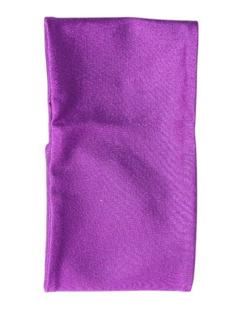 Dolce & Gabbana Purple Nylon Stretch Women Neck Warmer Scarf - ClickThatClicks 