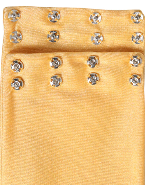 Dolce & Gabbana Yellow Nylon Stretch Women Neck Warmer Scarf - ClickThatClicks 