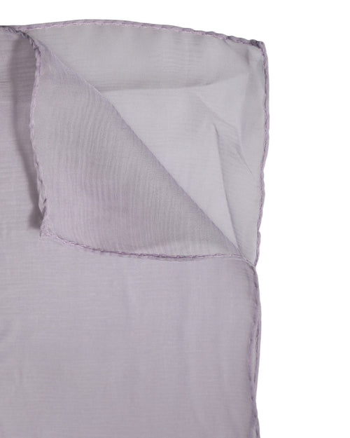 Dolce & Gabbana Purple Silk Rectangle Wrap Shawl Scarf - ClickThatClicks 