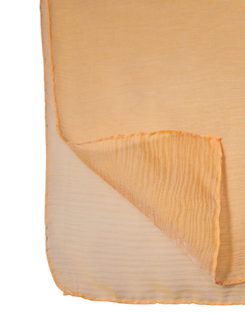 Dolce & Gabbana Orange Silk Rectangle Wrap Shawl Scarf - ClickThatClicks 
