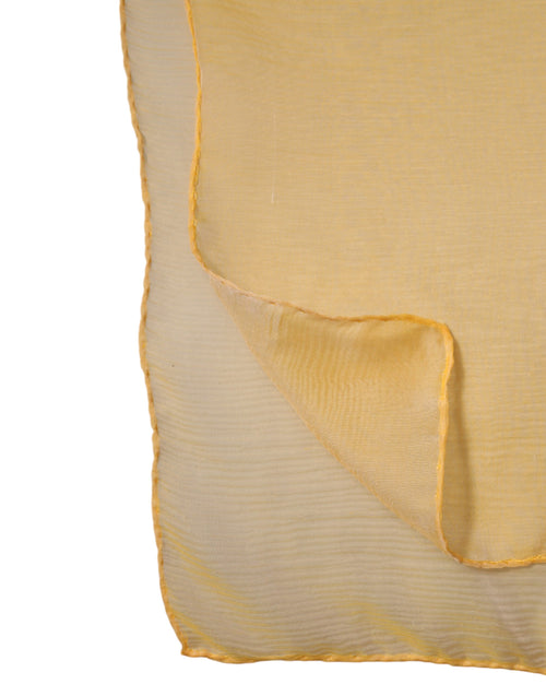 Dolce & Gabbana Yellow Silk Rectangle Wrap Shawl Scarf - ClickThatClicks 