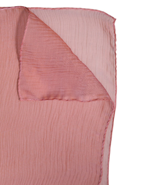 Dolce & Gabbana Pink Silk Rectangle Women Wrap Shawl Scarf - ClickThatClicks 