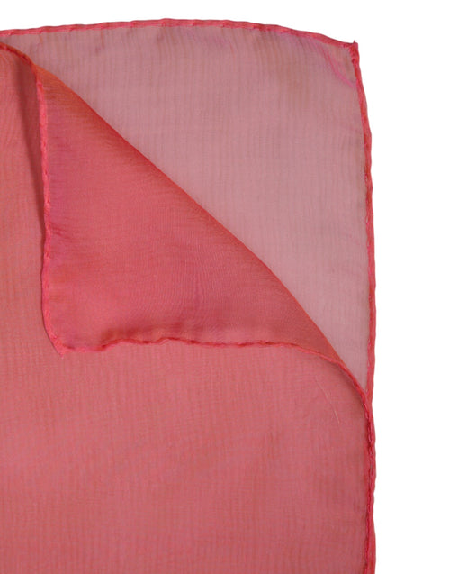Dolce & Gabbana Pink Silk Rectangle Women Wrap Shawl Scarf - ClickThatClicks 