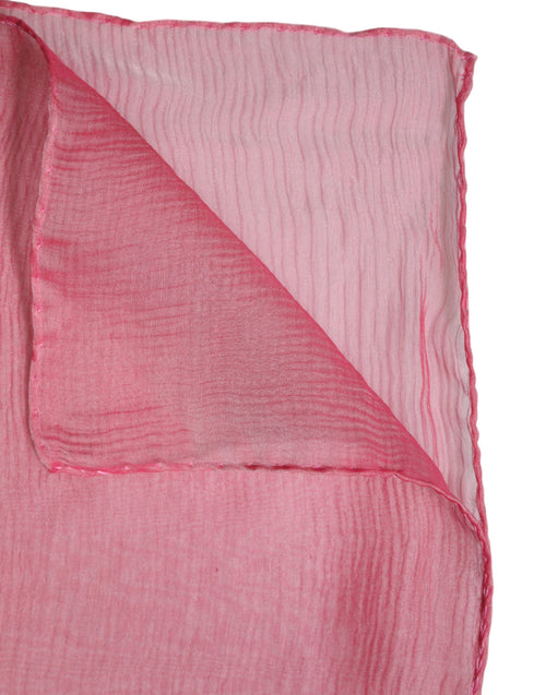 Dolce & Gabbana Pink Silk Rectangle Women Wrap Shawl Scarf - ClickThatClicks 