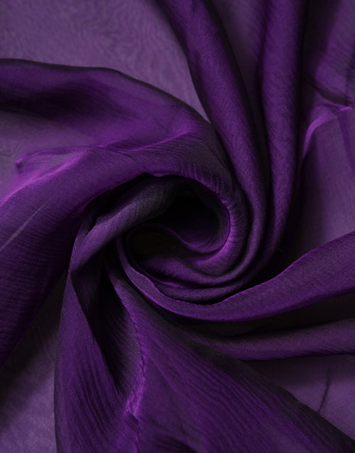 Dolce & Gabbana Purple Silk Rectangle Wrap Shawl Scarf - ClickThatClicks 