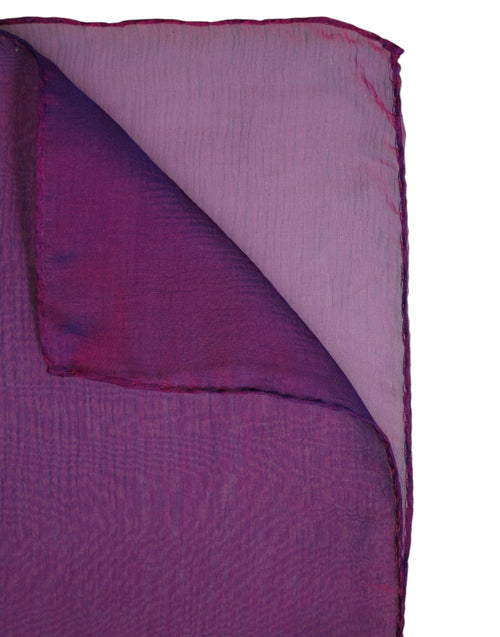 Dolce & Gabbana Purple Silk Rectangle Wrap Shawl Scarf - ClickThatClicks 