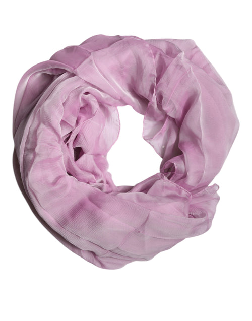 Dolce & Gabbana Pink Silk Rectangle Women Wrap Shawl Scarf - ClickThatClicks 