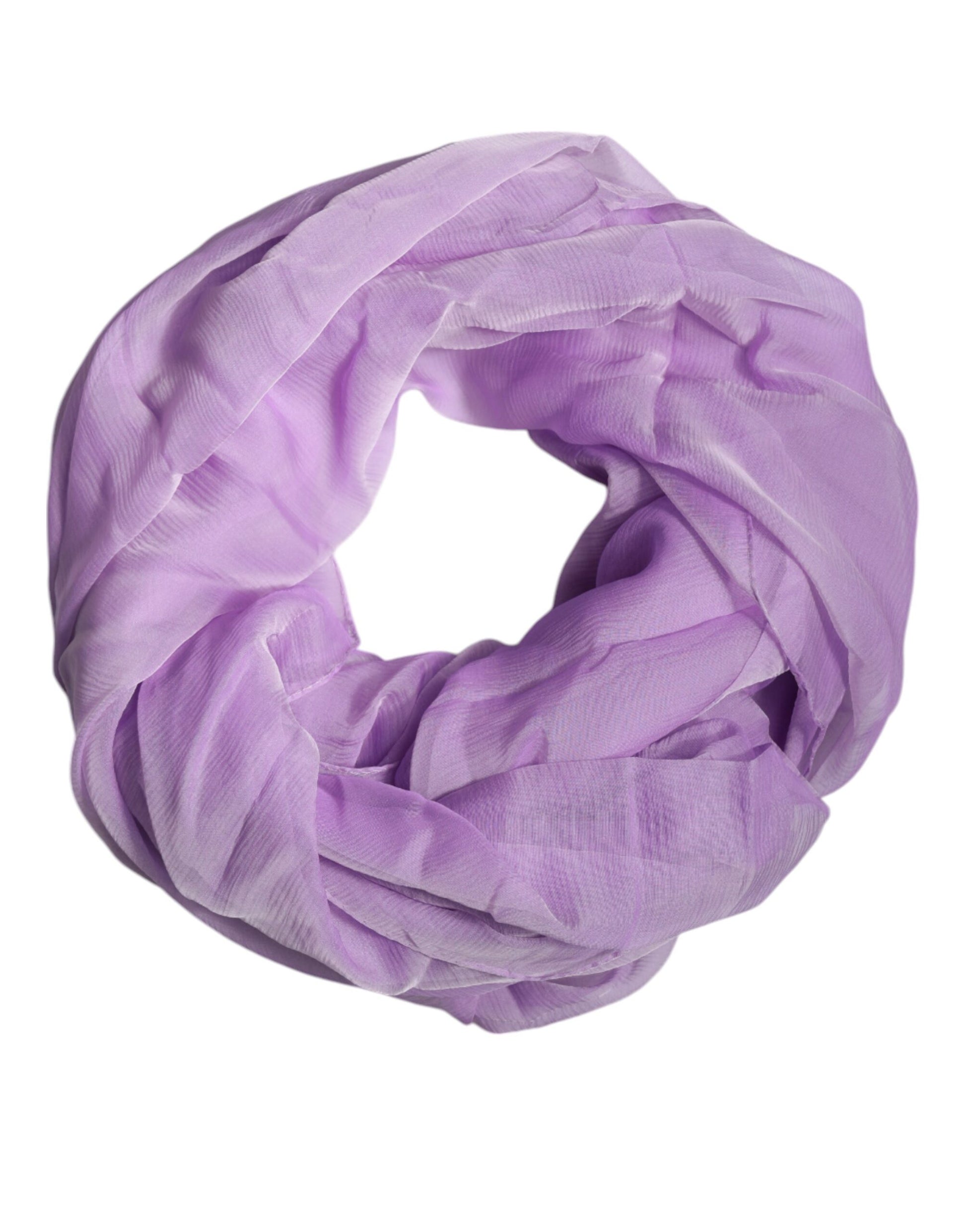 Dolce & Gabbana Purple Silk Rectangle Wrap Shawl Scarf - ClickThatClicks 