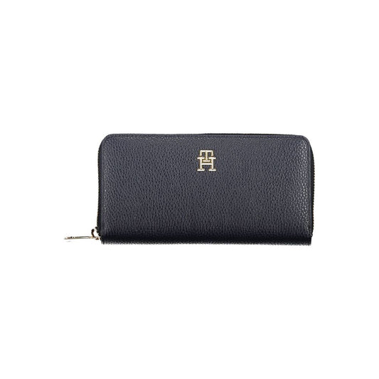 Tommy Hilfiger Blue Polyurethane Women Wallet - ClickThatClicks 