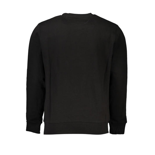 La Martina Black Cotton Men Sweater - ClickThatClicks 