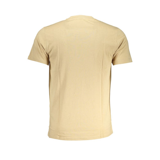 Cavalli Class Beige Cotton Men T-Shirt - ClickThatClicks 