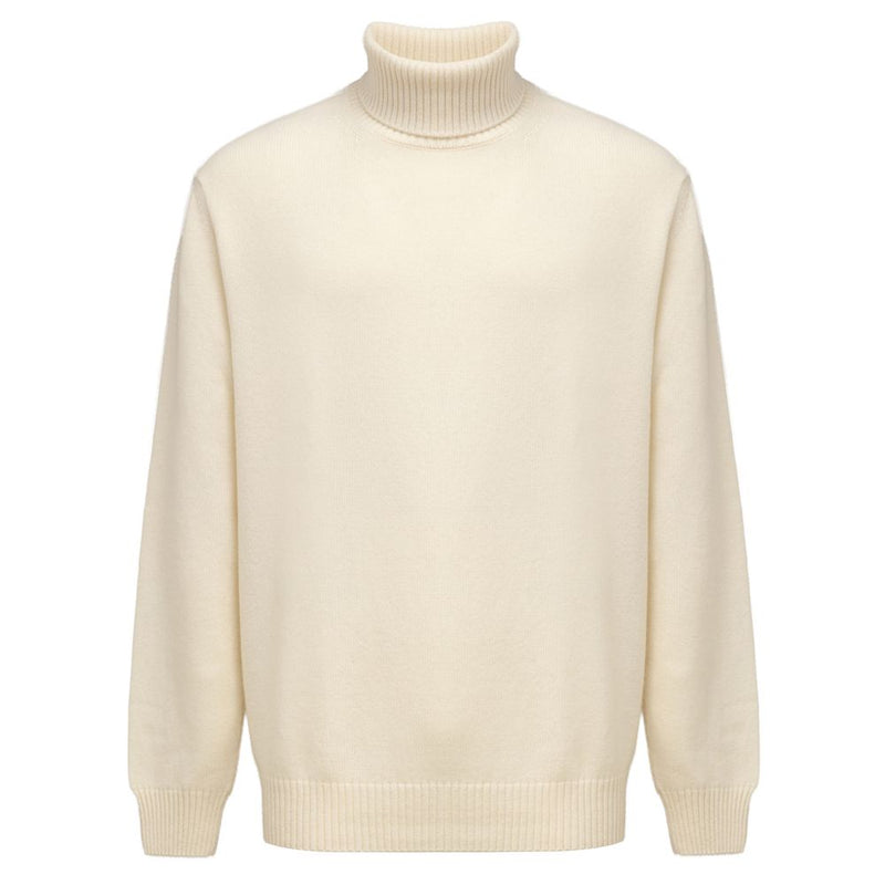 Cruciani White Cashmere Turtleneck
