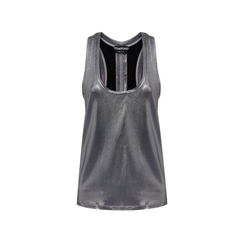 Tom Ford Gray Viscose Tank Tops