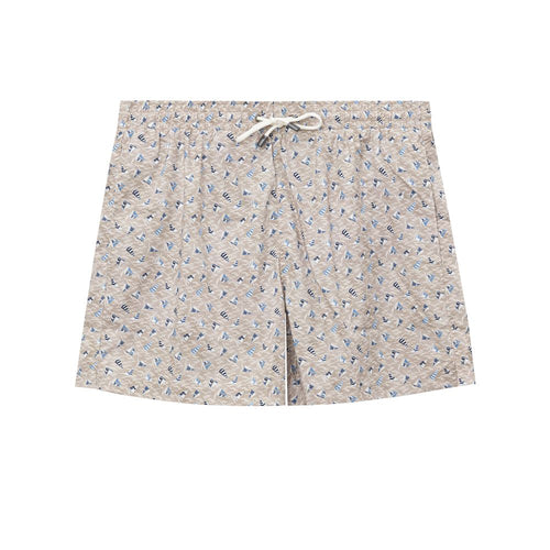 Canali Beige Polyester Swim Shorts - ClickThatClicks 