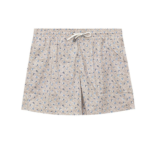 Canali Beige Polyester Swim Shorts - ClickThatClicks 