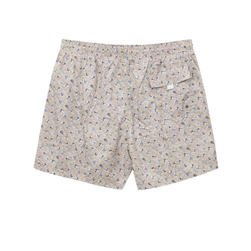 Canali Beige Polyester Swim Shorts - ClickThatClicks 
