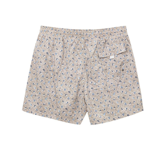Canali Beige Polyester Swim Shorts - ClickThatClicks 