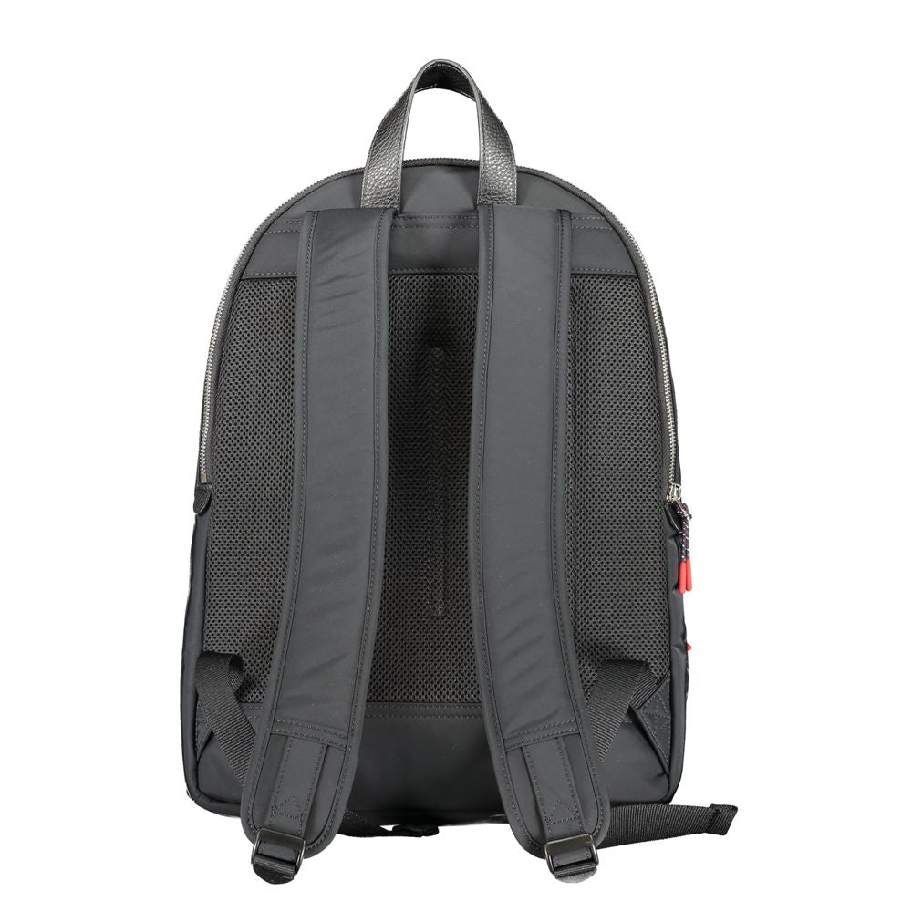 Tommy Hilfiger Black Polyester Men Backpack - ClickThatClicks 