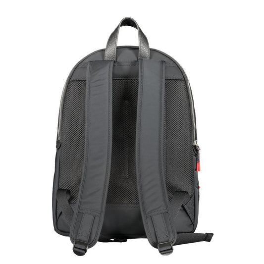 Tommy Hilfiger Black Polyester Men Backpack - ClickThatClicks 