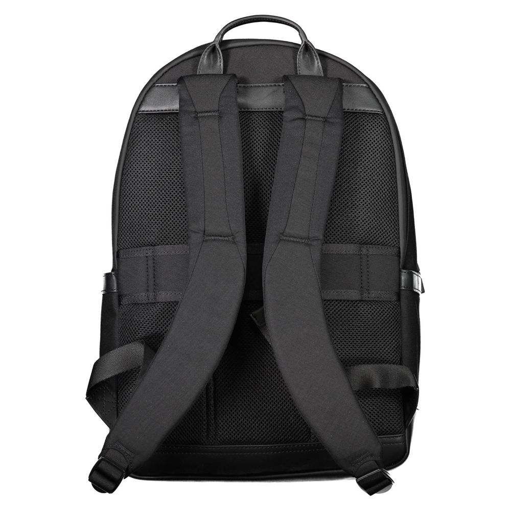Tommy Hilfiger Black Nylon Men Backpack - ClickThatClicks 