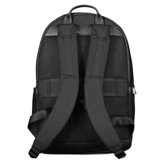 Tommy Hilfiger Black Nylon Men Backpack - ClickThatClicks 