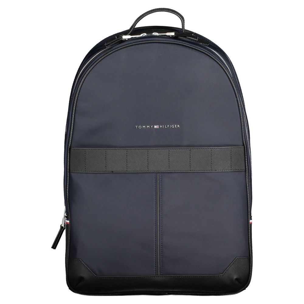 Tommy Hilfiger Blue Polyester Men Backpack - ClickThatClicks 