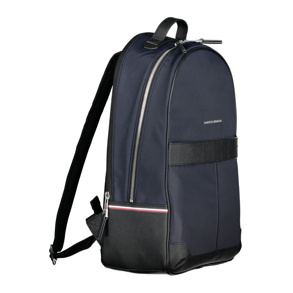 Tommy Hilfiger Blue Polyester Men Backpack - ClickThatClicks 