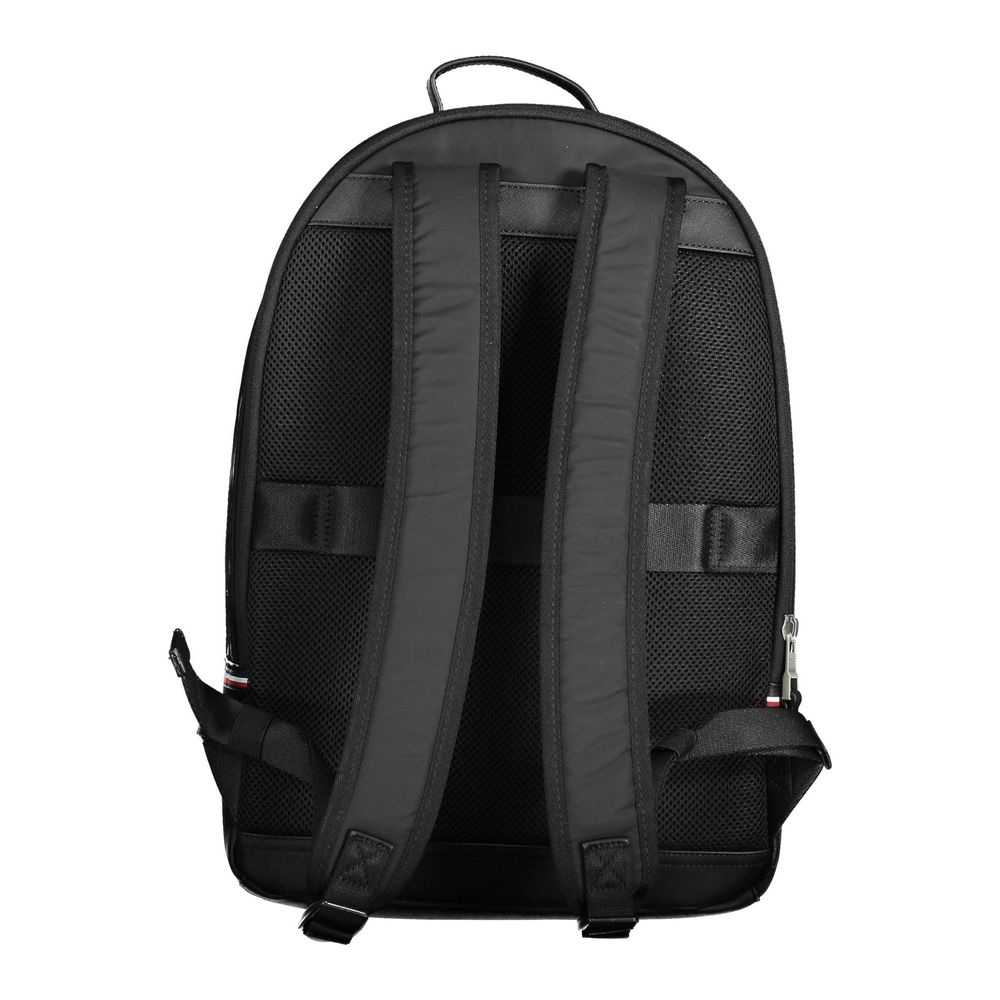 Tommy Hilfiger Black Polyester Men Backpack - ClickThatClicks 
