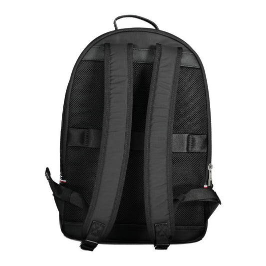 Tommy Hilfiger Black Polyester Men Backpack - ClickThatClicks 