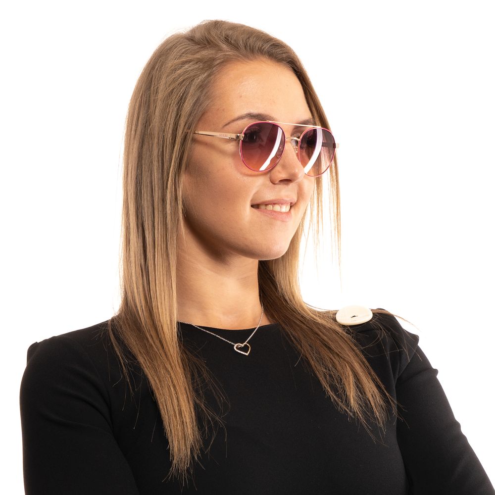 Guess Rose Gold Metal Sunglasses - ClickThatClicks 