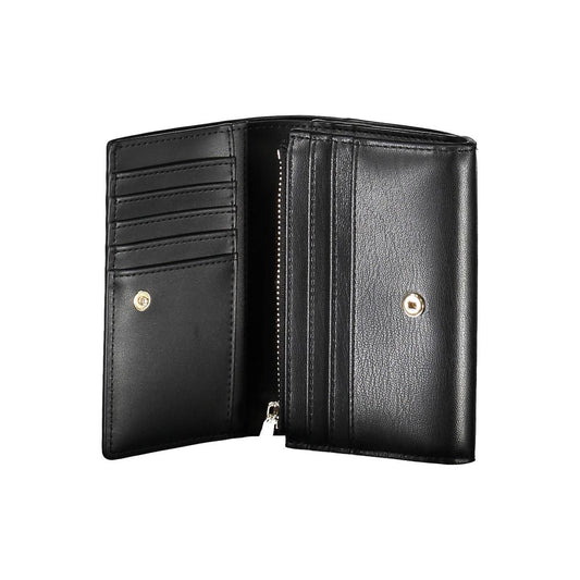 Tommy Hilfiger Black Polyurethane Women Wallet - ClickThatClicks 