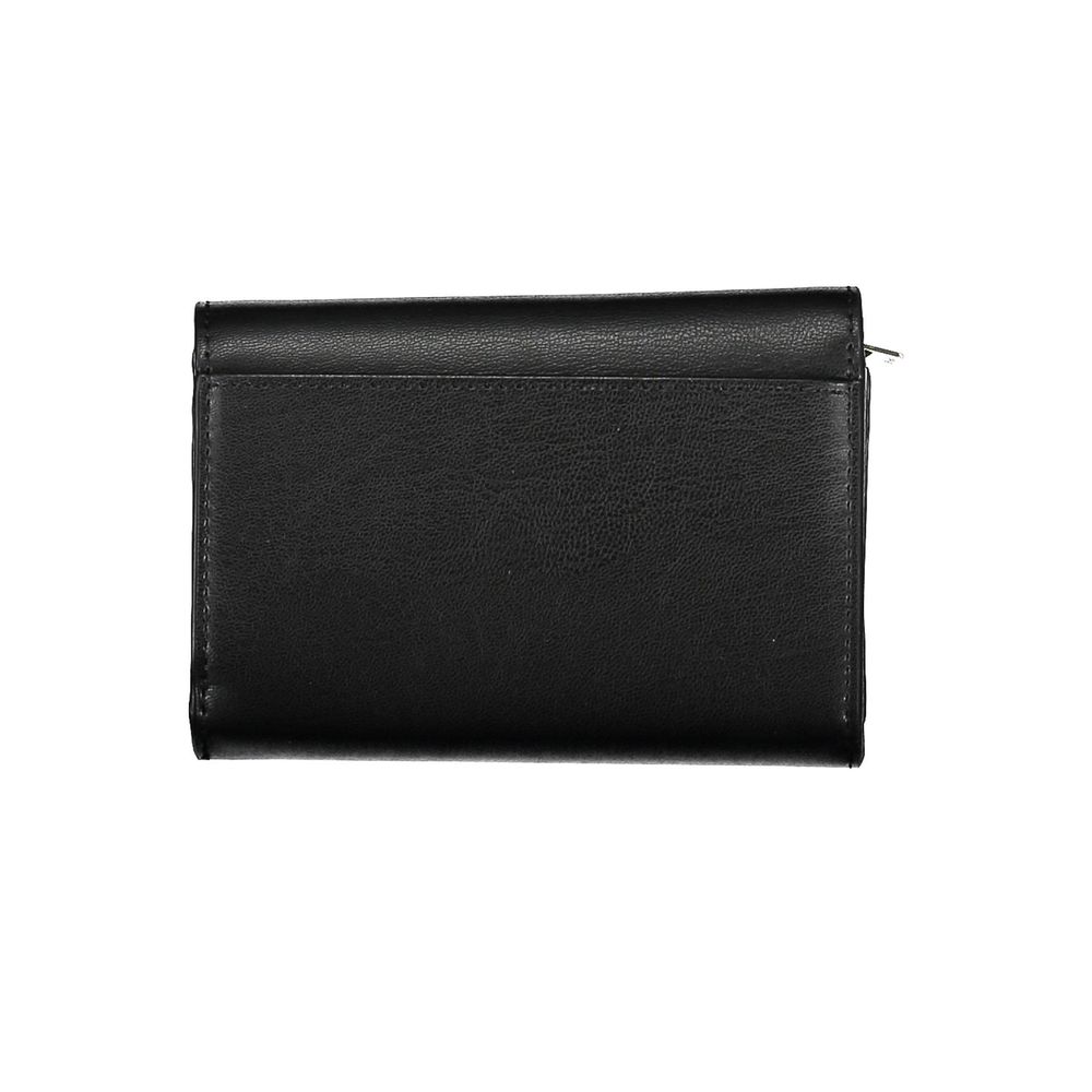 Tommy Hilfiger Black Polyurethane Women Wallet - ClickThatClicks 