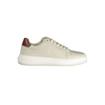 Calvin Klein Gray Leather Men Sneaker