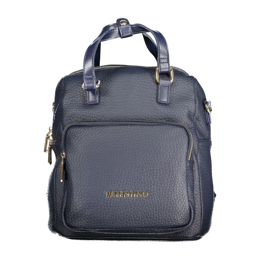 Mario Valentino Blue Polyurethane Women Backpack - ClickThatClicks 