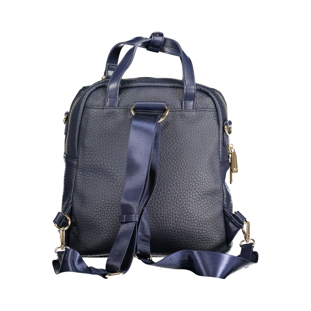 Mario Valentino Blue Polyurethane Women Backpack - ClickThatClicks 