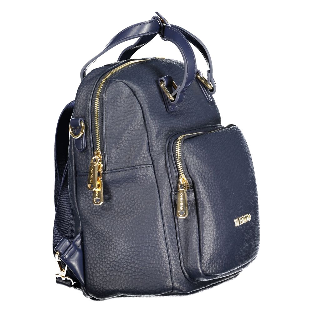 Mario Valentino Blue Polyurethane Women Backpack - ClickThatClicks 