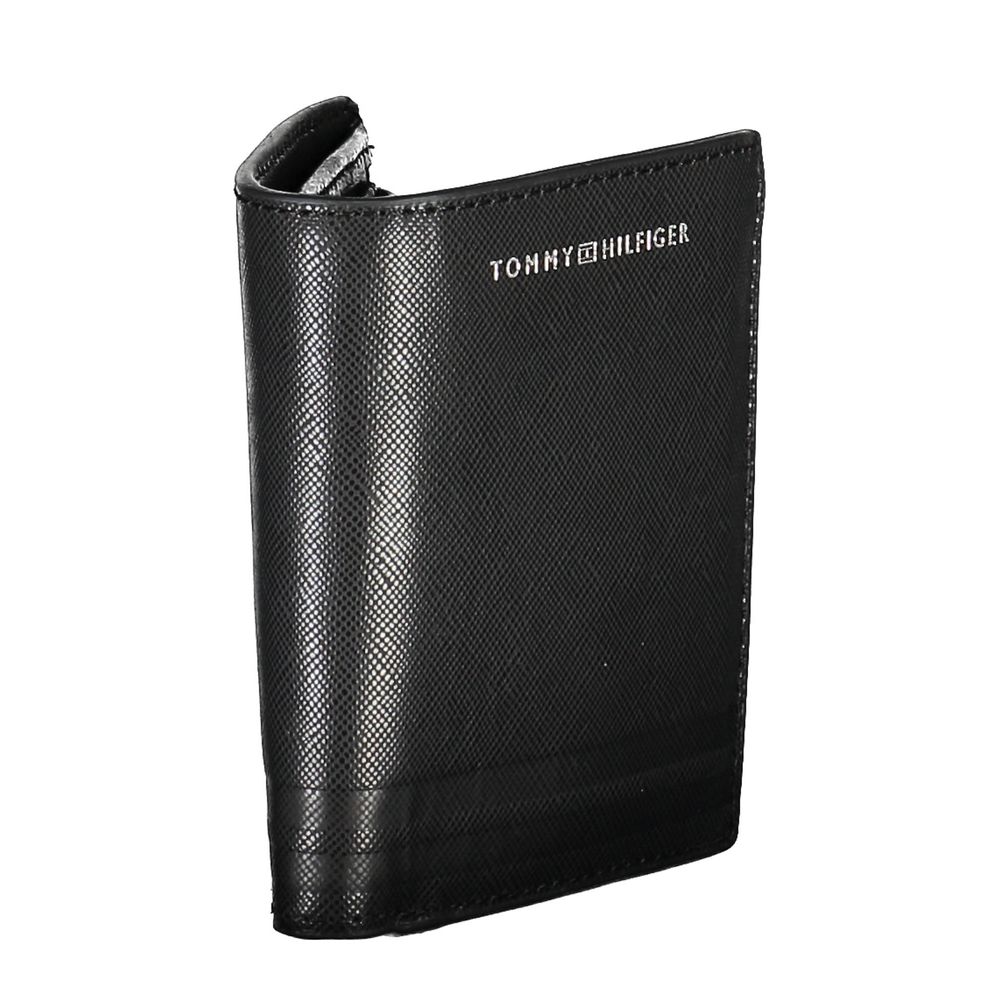 Tommy Hilfiger Black Leather Men Wallet - ClickThatClicks 