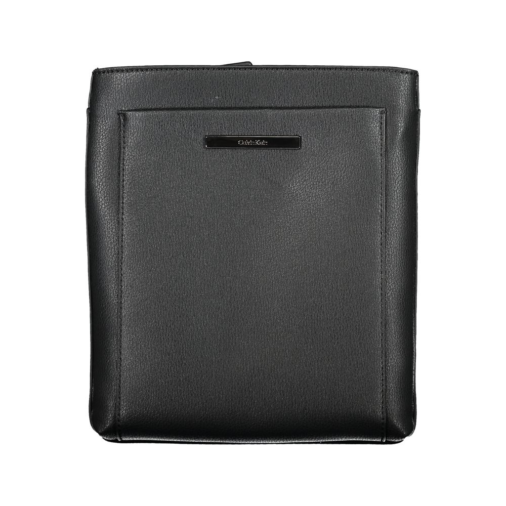 Calvin Klein Black Polyester Men's Shoulder Bag - ClickThatClicks 