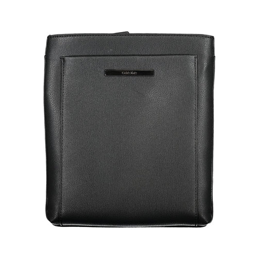 Calvin Klein Black Polyester Men's Shoulder Bag - ClickThatClicks 