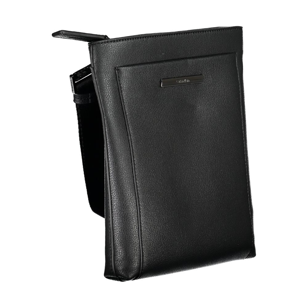 Calvin Klein Black Polyester Men's Shoulder Bag - ClickThatClicks 
