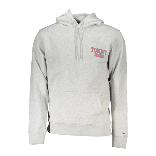 Tommy Hilfiger Grigio Cotton Men's Hoodie - ClickThatClicks 