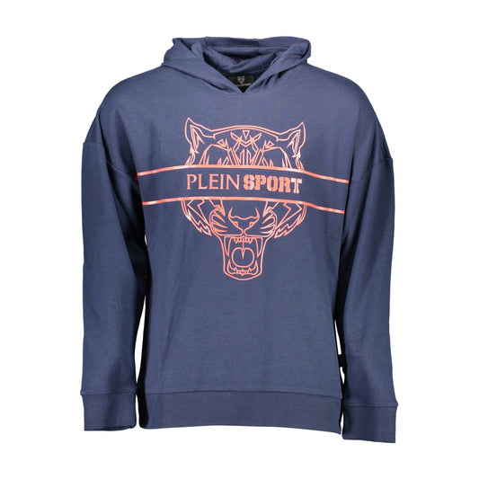 Plein Sport Blue Cotton Men's Hoodie - ClickThatClicks 