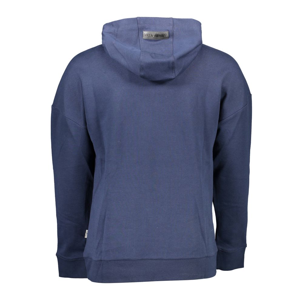 Plein Sport Blue Cotton Men's Hoodie - ClickThatClicks 