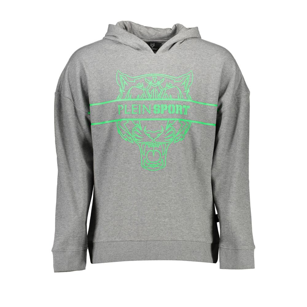 Plein Sport Grigio Cotton Men Sweatshirt - ClickThatClicks 